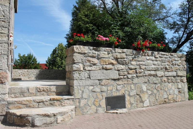 Ruhige Ferienwohnung Im Gutshaus Niederorschel Bagian luar foto